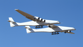 Stratolaunch, World's Largest-Ever Plane by Wingspan, Successfully Takes Off on Maiden Flight